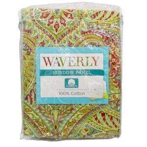 Waverly Swept Away Berry Window Panels A Pair Floral Paisley Vibrant Colors Pair